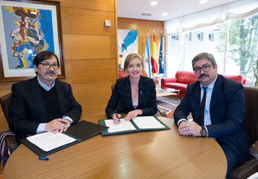 A Xunta asina co concello de Miño o convenio para a xestión do Centro de Día para maiores dese municipio coruñés